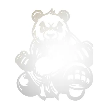 Samolepící dekorace SAMOLEPKA Panda 012 pravá Kung Fu bojovník (82 - odrazková reflexní bílá) NA AUTO, NÁLEPKA, FÓLIE, POLEP, TUNING, VLASTNÍ TEXT, TISK, AUTOSAMOLEPKY.cz, POLEPY, OBRÁZEK, LOGO, SAMOLEPKY
