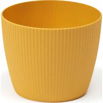 Květináč Plastový květináč Magnolia Jumper 260 mm, hořčicová