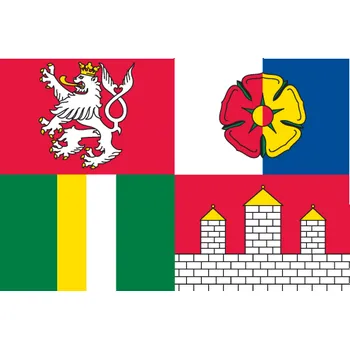 Vlajka Samolepka vlajky Jihočeského kraje Alerion