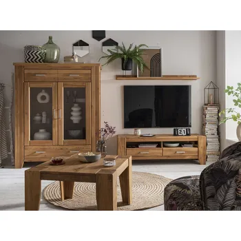 Komoda Dubový nábytek z masivu do obývacího pokoje LOFT 5 dub přírodní