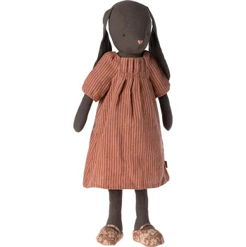 plyšák Maileg Zajíček v pruhovaných šatech Size 3 Maileg Bunny Size 3 Earth, Dress