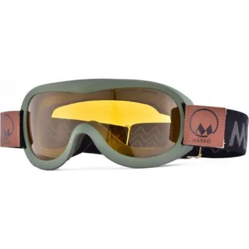 Motocyklové brýle Marko Marko GOGGLEB8KAKI Retro brýle B8 khaki olivové