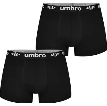 Sada pánského spodního prádla pánské boxerky UMBRO - BLACK - 2 ks - L (Umbro Mens 2pack Underwear)