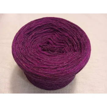 Příze Tweed lila merino 3-nitka 1000m (Merino klubko Tweed lila)
