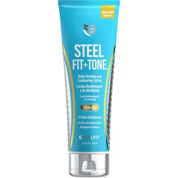 Tělové mléko Steelfit Steel Fit + Tone - Zpevňující a konturovací tělové mléko (mléko a med) - Steel Fit + Tone - Body Firming and Contouring Lotion (Milk and Honey) (237 ml (8 fl.oz.), Milk and Honey)