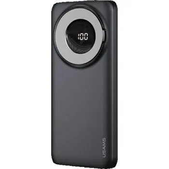 Powerbanka Usams USAMS Powerbank PB62 nabíječka 10000mAh 20W QC3.0+PD magnetické bezdrátové rychlé nabíjení černá/černá 10KCD17101 (US-CD171)