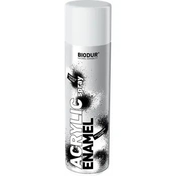 Barva ve spreji BIODUR Akrylový bílý lesklý lak ve spreji 500ml/ 9010 PA
