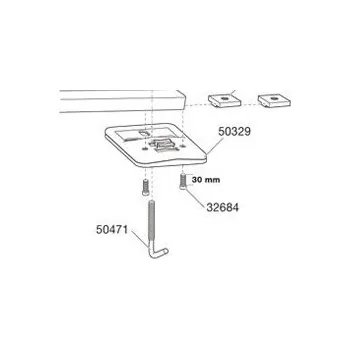 vozík za kolo Thule Šroub M6 592 32684