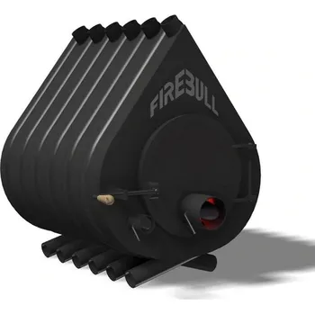 Krbová kamna Teplovzdušná kamna Firebull S12 ,25kW/500m3 - Levé