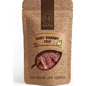 Sušené ovoce Natu Baby banány celé BIO 180 g