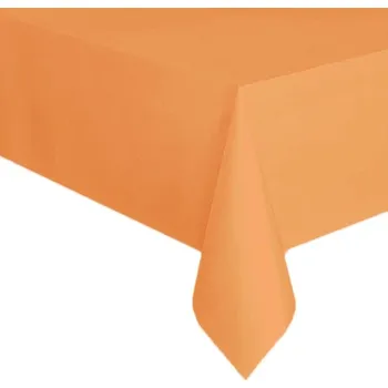 Jednorázový ubrus Jednorázový plastový jednobarevný ubrus 137 x 274 cm (matný) Barva: Oranžová