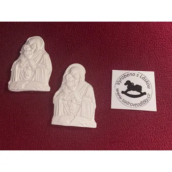 HandMade by VeJa Sádrový odlitek - panenka Marie s jezulátkem