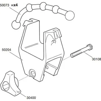 Příslušenství ke střešnímu nosiči Thule Šroub M6S M6x45 30108