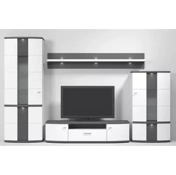 Obývací stěna Obývací stěna Cabana - kombinace 169 Arctic-arctic VL/grafit Doprava ZDARMA.