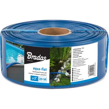 Zahradní hadice Zahradní hadice Bradas Aquaflat PE/EVA s hadicovou sponou, 20 m