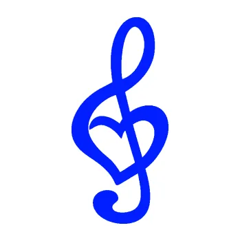 Samolepící dekorace Houslový klíč 004 srdíčko (19 - modrá dynamic) SAMOLEPKA NA AUTO, NÁLEPKA, FÓLIE, POLEP, TUNING, VLASTNÍ TEXT, TISK, AUTOSAMOLEPKY.cz, POLEPY, OBRÁZEK, LOGO, 3D STICKERS