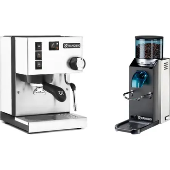 Kávovar Rancilio Silvia BC, white + Rancilio Rocky Doserless