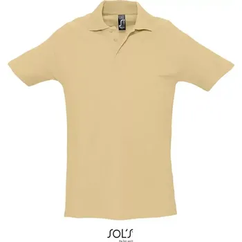Pánské tričko SOLS Polokošile SOL'S Spring II pánská krátký rukáv, barva sand, vel. S