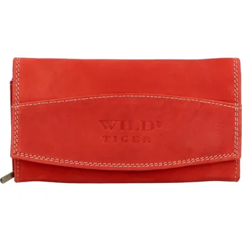 Dámská kožená peněženka červená - Wild Tiger Liliane červená