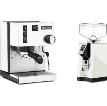Kávovar Rancilio Silvia E, white + Eureka Mignon Bravo, CR white