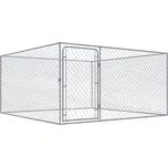 ZBXL Venkovní psí kotec pozinkovaná ocel 2 x 2 x 1 m