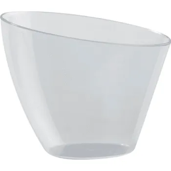 Jednorázové nádobí Miska dezertní oblá transparentní 200ml/ 10 ks