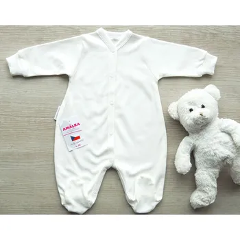 Kojenecký overall AMÁLKA Bavlněný overal, smetanový Velikost: 74