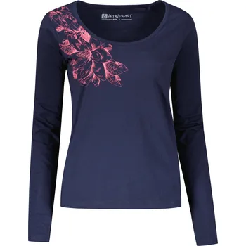 Dámská móda Dámské triko ALTISPORT KOLIA LTSU837 TMAVĚ MODRÁ/RŮŽOVÁ XS