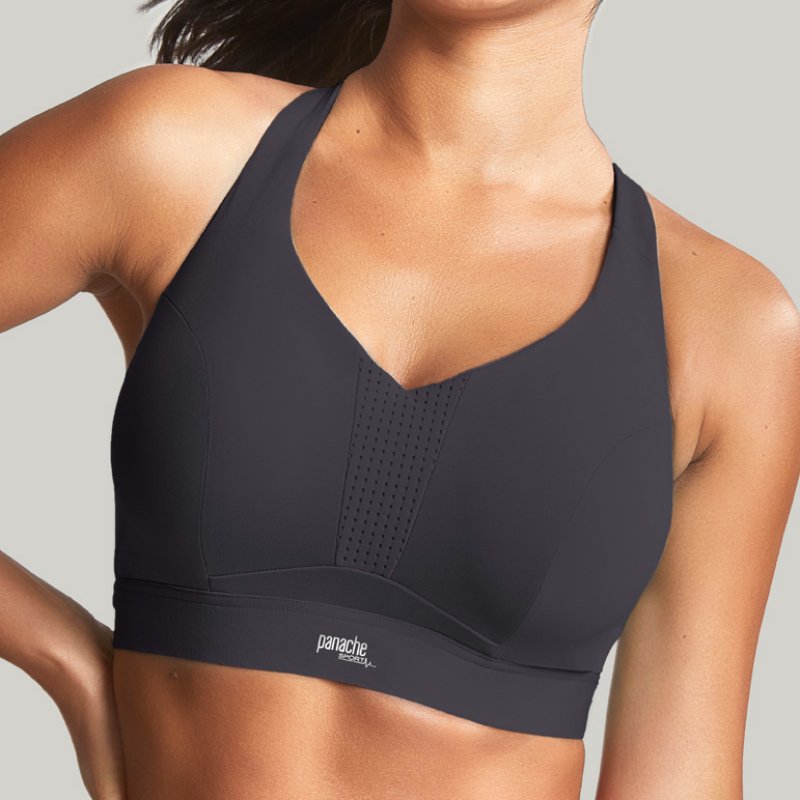 Panache Sport - Panache Sport sportovní podprsenka nevyztužená black 38B 5022