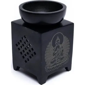 Aroma lampa Aroma lampa černý Buddha 11 cm