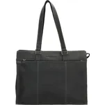 Černá kožená kabelka na notebook „Answer“