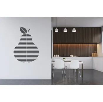 Samolepící dekorace Lepy.cz Samolepka na zeď Hruška gemetrická Velikost (šířka x výška): 50x70cm, Barevná varianta: Krémová