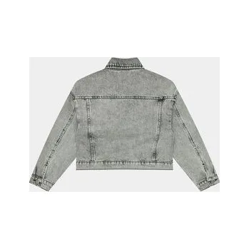 Pánská větrovka Calvin Klein Jeans Jeansová bunda IG0IG02279 Šedá Relaxed Fit 10Y