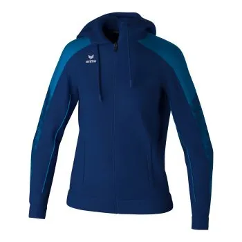 Pánská větrovka ERIMA EVO STAR TRÉNINKOVÁ BUNDA S KAPUCÍ - DÁMSKÁ - Tmavě modrá, Světle modrá - velikost 42