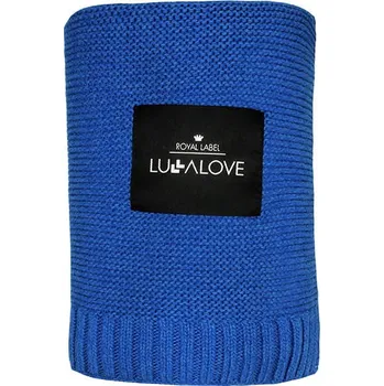 Dětská deka Lullalove Velká bambusová dečka 100x120 cm Royal Navy Modrá