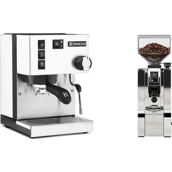 Kávovar Rancilio Silvia E, white + Eureka Mignon XL, CR chrome