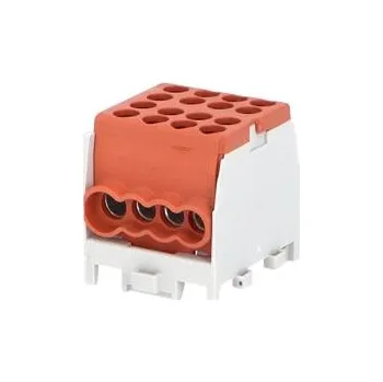 svorka Eleman Svorkovnice rozbočovací HLAK 25 1/6 M2, 100A, 1pól., AL/CU, IP20, hnědá, na DIN /2080176