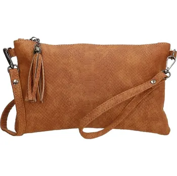 Kabelka Hnědá crossbody kabelka s hadím vzorem „Snake“