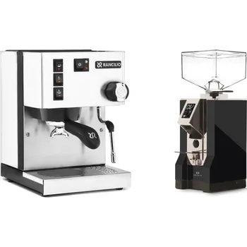Kávovar Rancilio Silvia E, white + Eureka Mignon Specialita, CR black