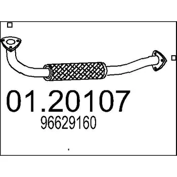 Auto-moto Výfuková trubka MTS 01.20107