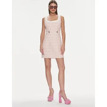 Dámská móda Guess Každodenní šaty W4RK16 WFWV2 Růžová Bodycon Fit XL