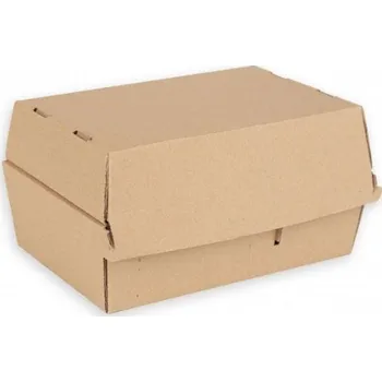 Jednorázové nádobí Krabička papírová na burger DUO 20x13x11cm/100ks