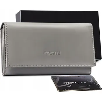 Peněženka Dlouhá dámská peněženka s klopou na patentku Barva: Šedá