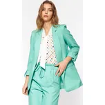 Oversize sako bez zapínání NIFE Z43 Barva: Tyrkysová, Velikost: S