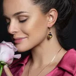 Lampglas Náušnice Midnight Charm s 24karátovým zlatem v perlách Lampglas Materiál zapínání náušnic: rhodiovaný kov