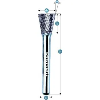 Fréza Karnasch Obrácený kužel technická fréza nepovlakovaná 6 3 7 HP-3