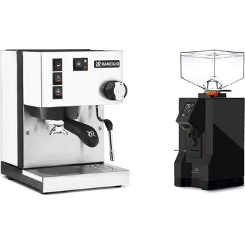 Kávovar Rancilio Silvia E, white + Eureka Mignon Perfetto, BL black