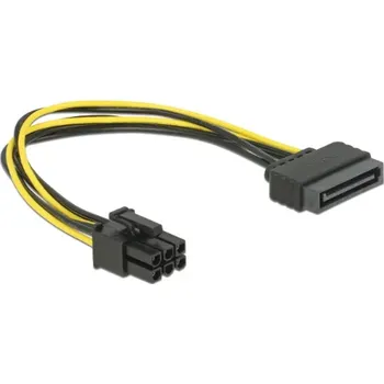 Kabel do PC Delock napájecí kabel SATA 15 pin na 6 pin