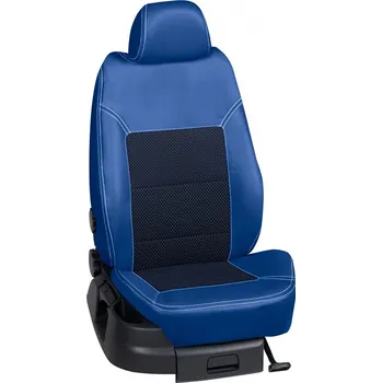 Potah sedadla Autopotahy Dacia LOGAN / od r.2014->, MCV, 5 dveří, KOŽENKA > OR 0318 (OR 0318 / Modrý koženkový bok)