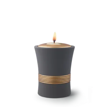 Smuteční dekorace Keramická miniurna Luxor - Antracitová